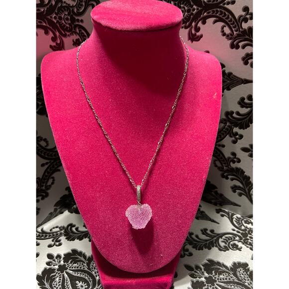 By Alexa Rae (BAR) fashion fairytale silver grape heart necklace - Picture 2 of 4